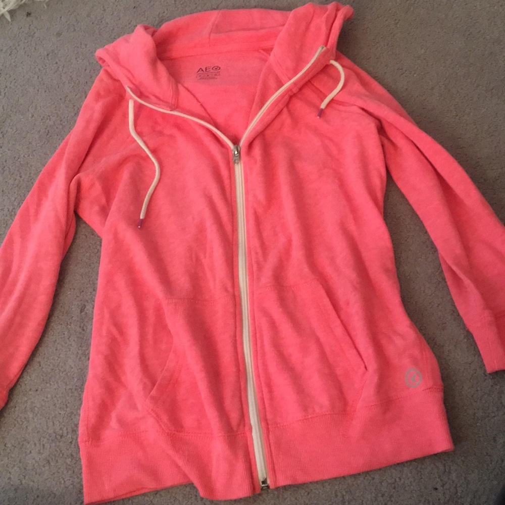 Three quarter length zip up